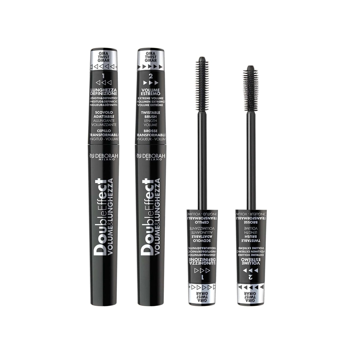 Deborah Double Effect Black Mascara