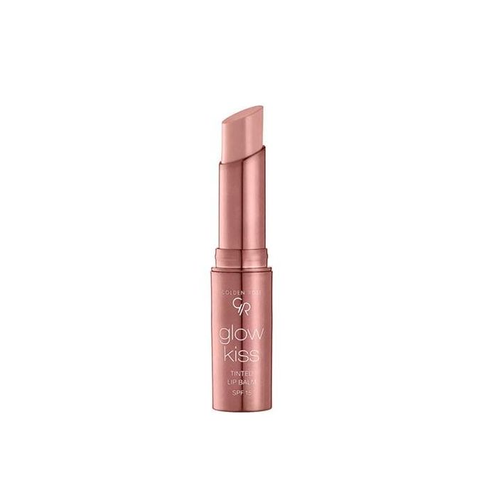 Golden Rose Glow Kiss Tinted Lip Balm in shade 01, "Vanilla Latte,"