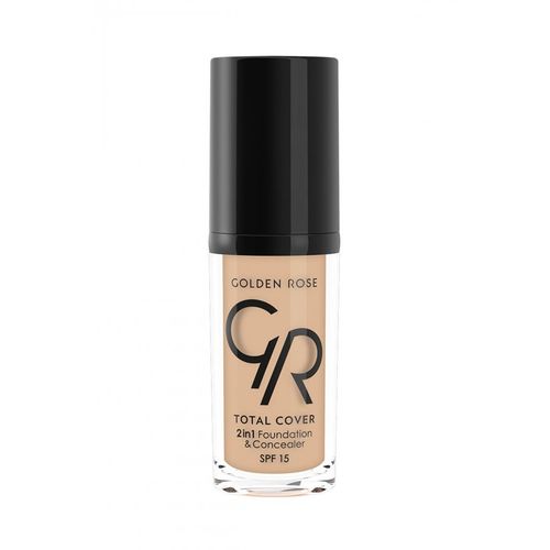 The Golden Rose Total Cover 2-in-1 Foundation & Concealer in shade No. 5 (Cool Sand)