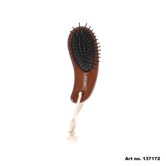 Wessen Brown Mini Wooden Hair Brush – Art no. 103016