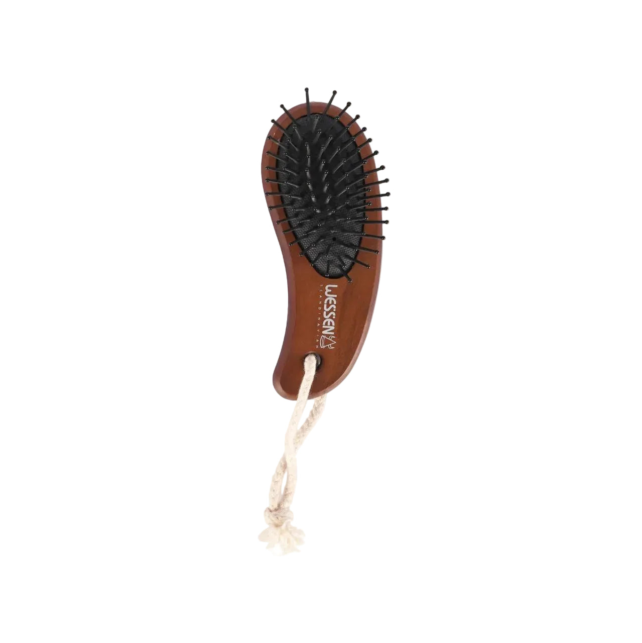 Wessen Brown Mini Wooden Hair Brush – Art no. 103016