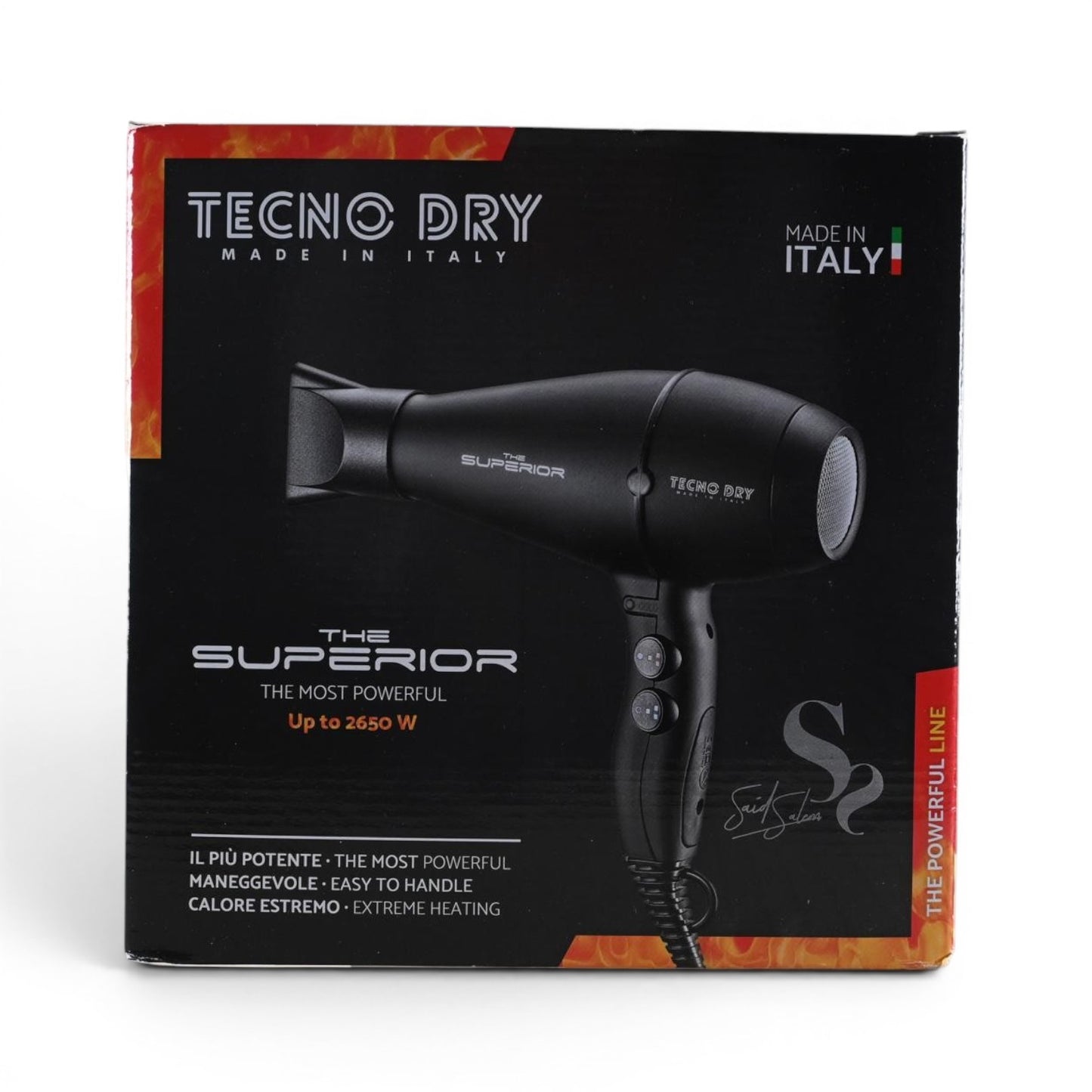 Tecno Dry Superior Black Matt Hair Dryer