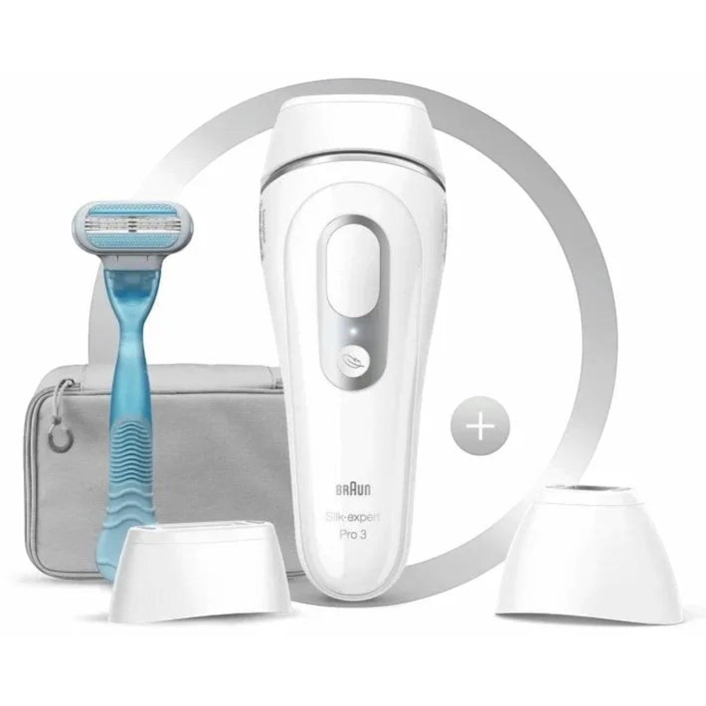 Braun Silk-expert Pro 3 IPL Epilator with Venus Blade, White - PL3121