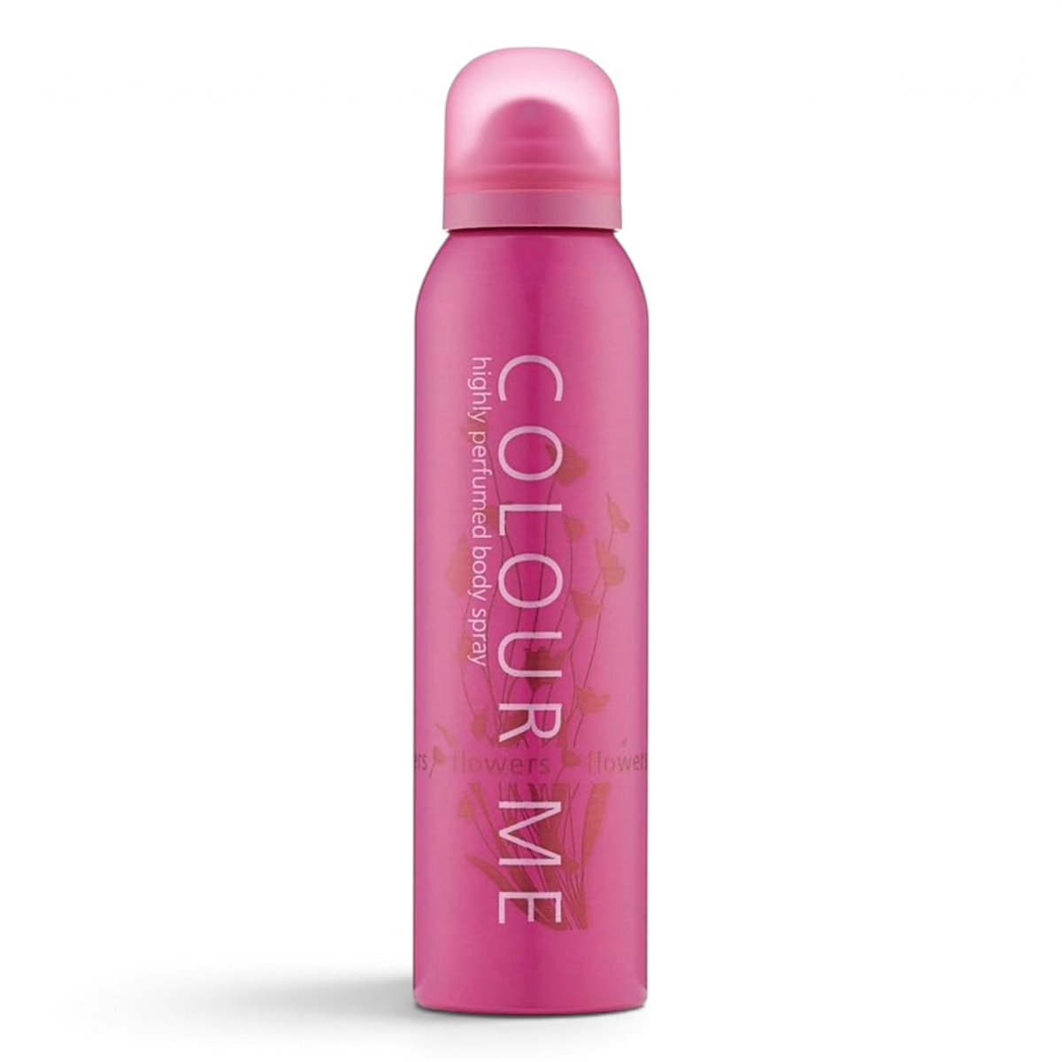 Said Salem Colour Me Flowers body spray in a vibrant pink 150ml canister with delicate floral graphic design.