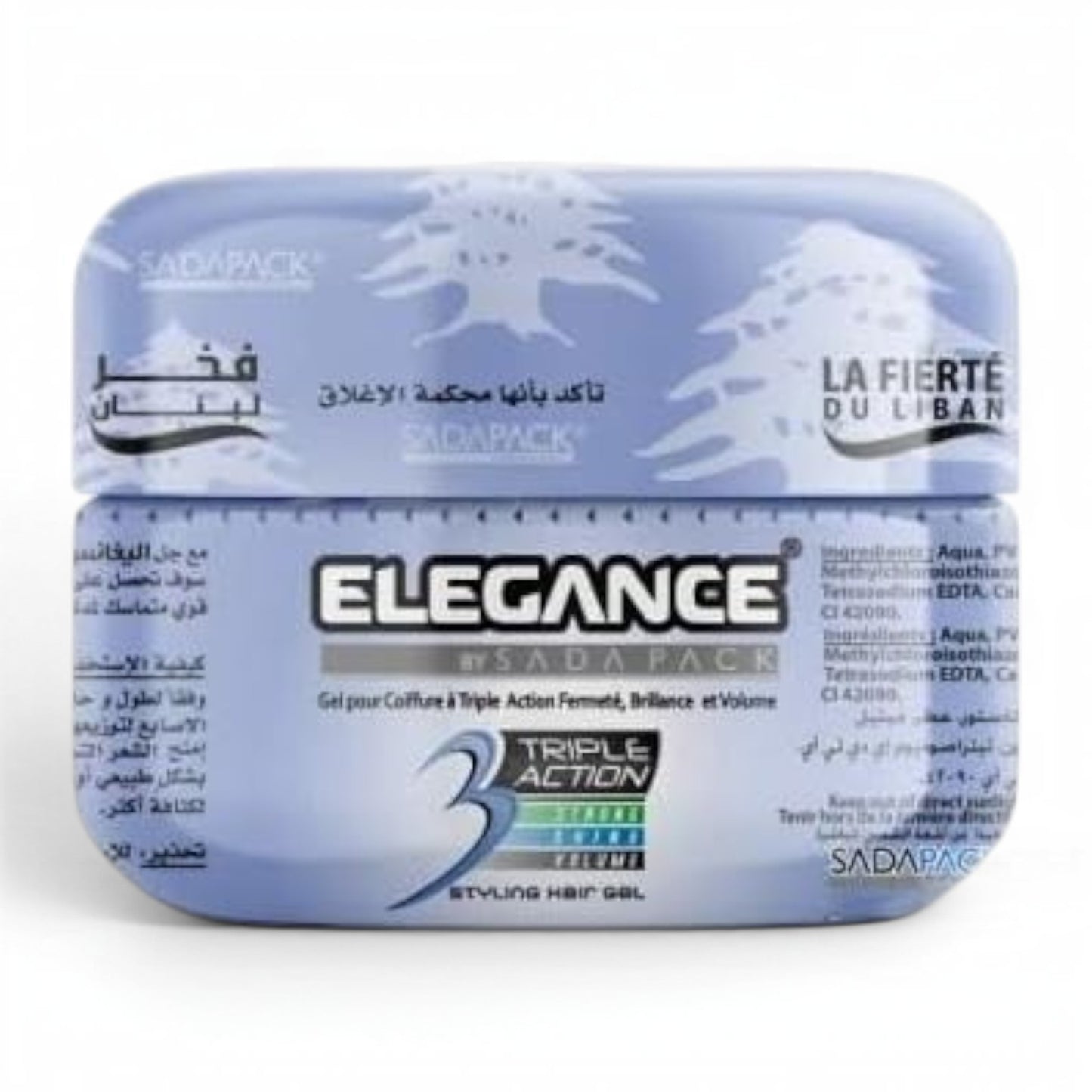 Elegance Triple Action Hair Gel Navy Blue 500ml