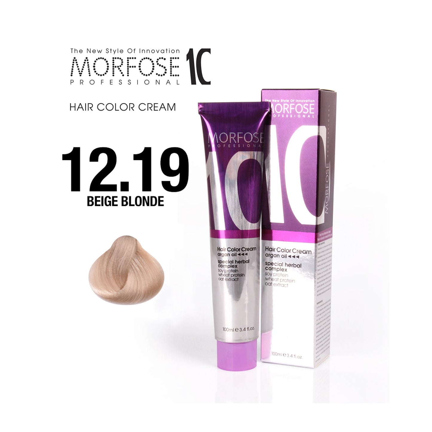 MORFOSE NO 12.19 HAIR COLOR CREAM 100ML