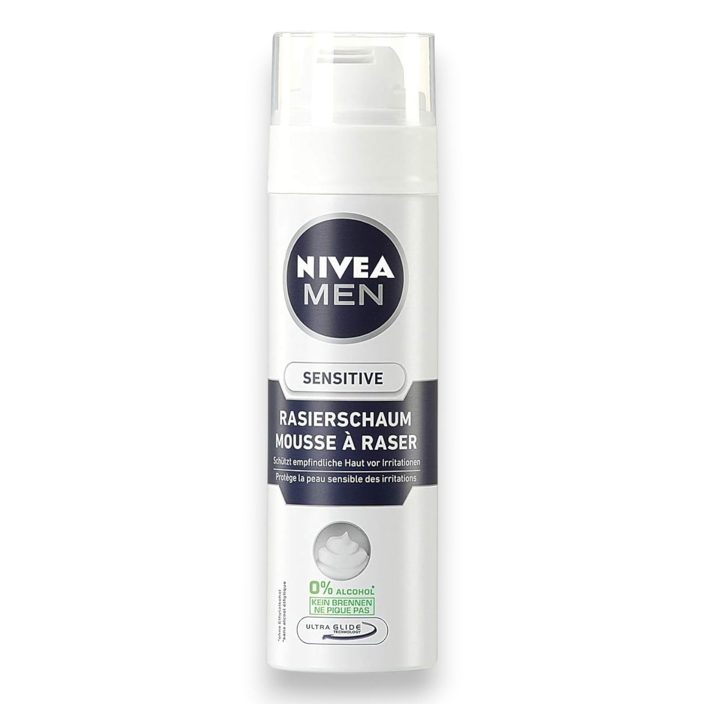 Nivea Men Sensitive Shaving Foam, Chamomile and Hamamelis, 200 ml