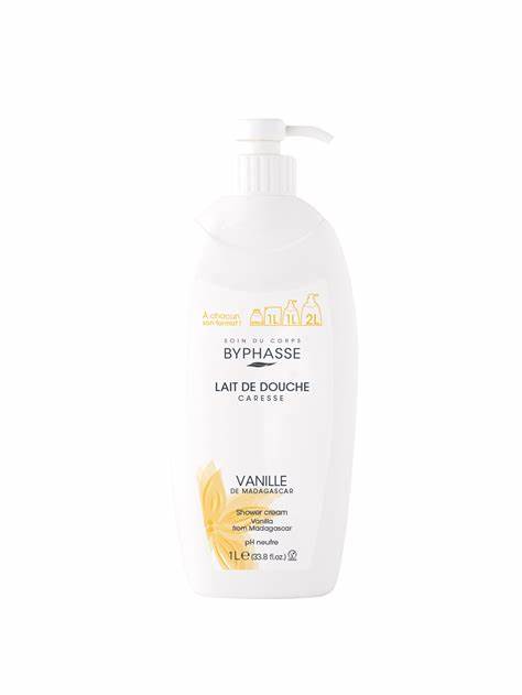 Byphasse Vanilla Flower Shower Cream (1L - Yellow Edition)