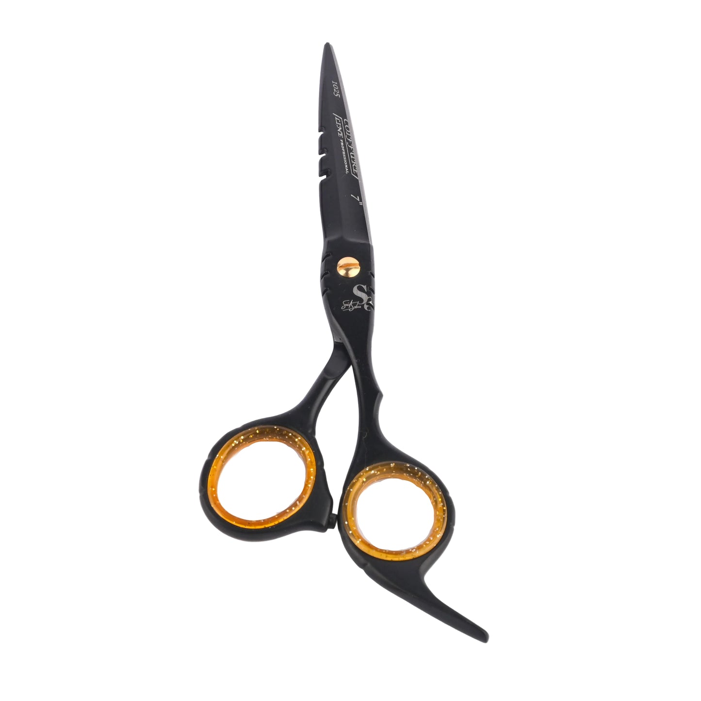 Pakistanian Metal Professional Black & Gold Scissors - Code: 1025