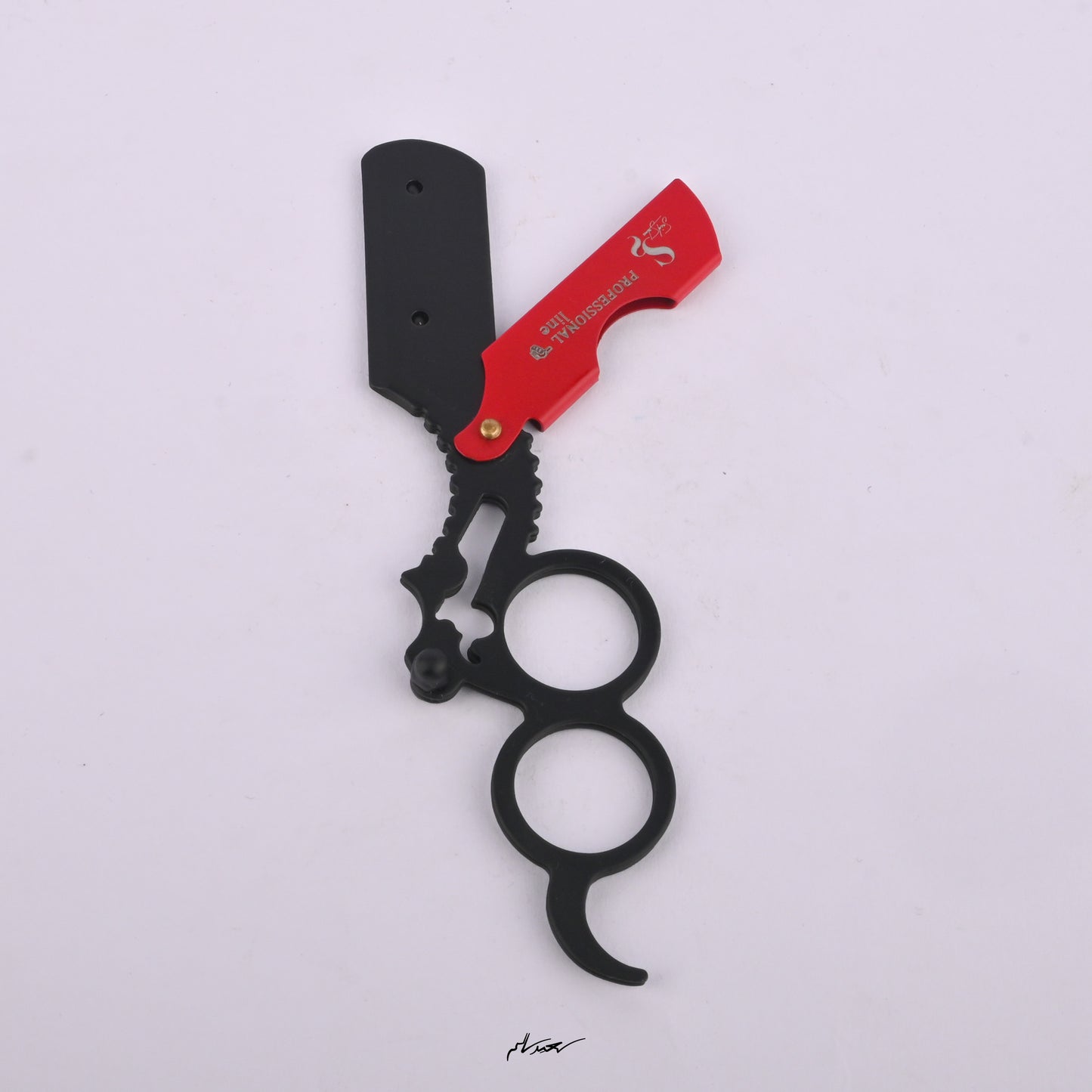 Pakestinian Professional Line Shaving Razor - Red and Black - 4350