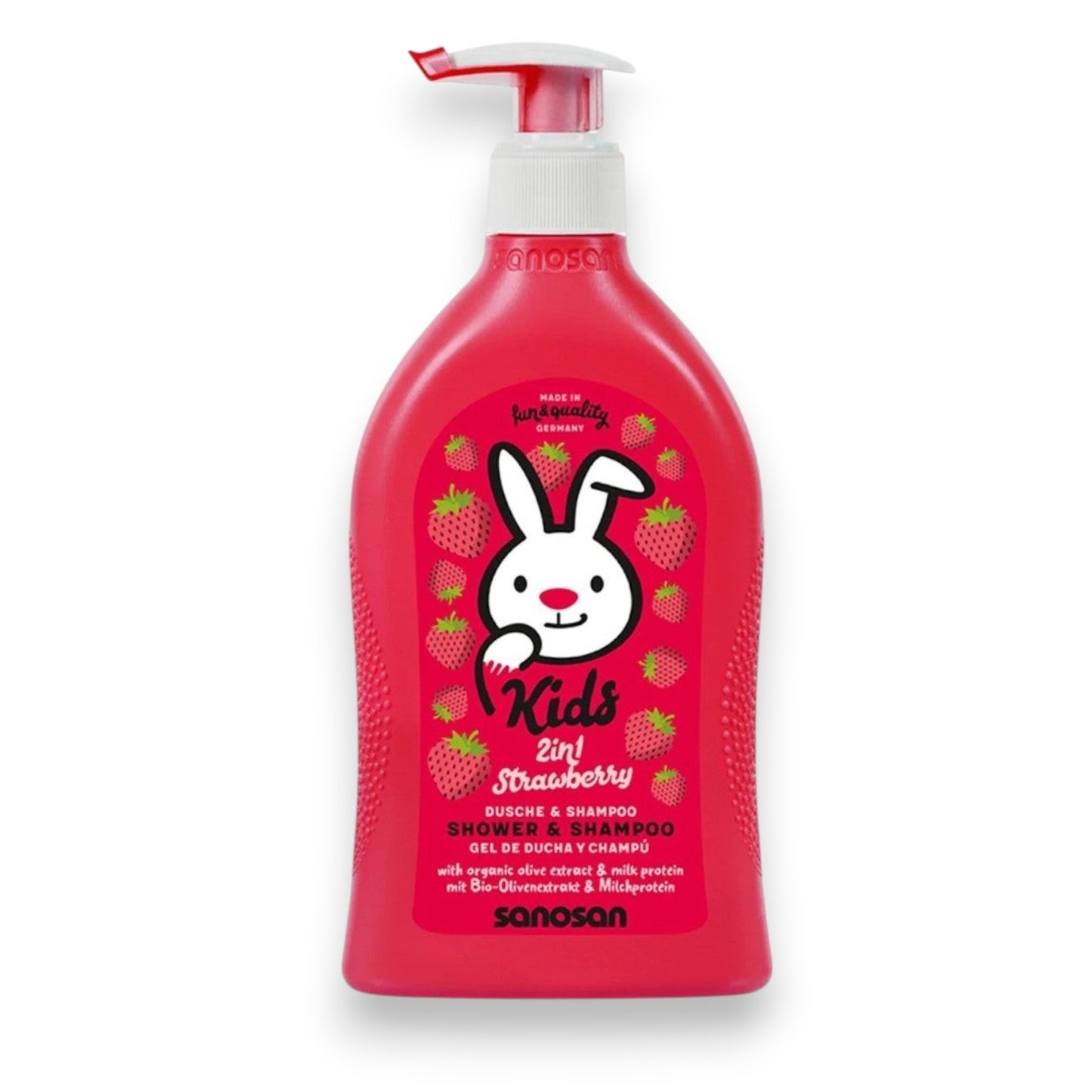 Sanosan Kids Shampoo & Shower strawberry 400ML (SLS Free)