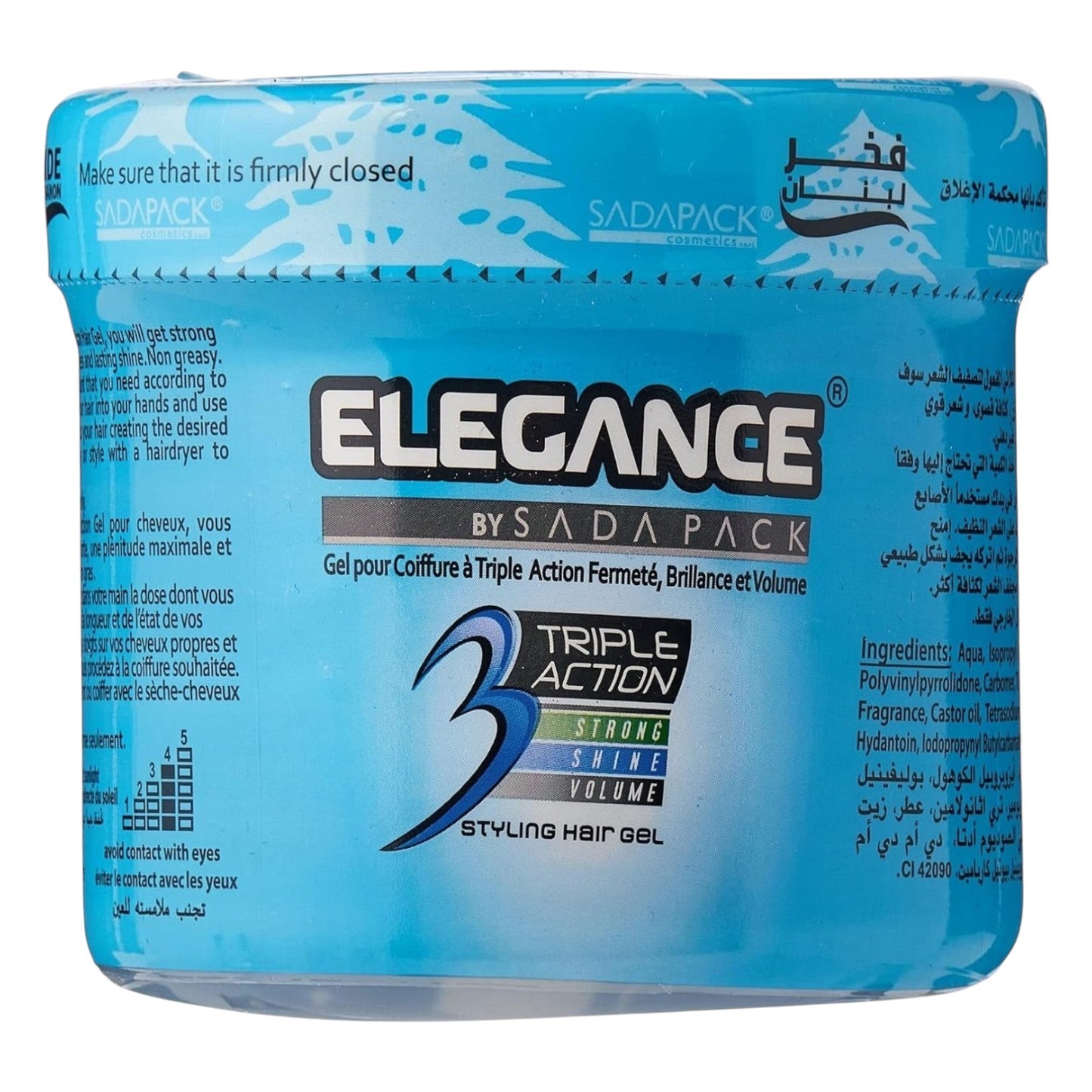 Elegance Triple Action Hair Gel – Blue 500ml