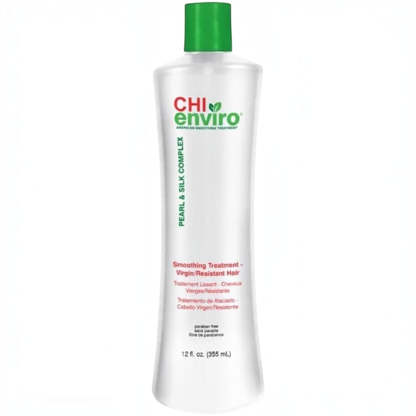 Said Salem CHI Enviro 355ml smoothing treatment for virgin and resistant hair with pearl and silk complex.