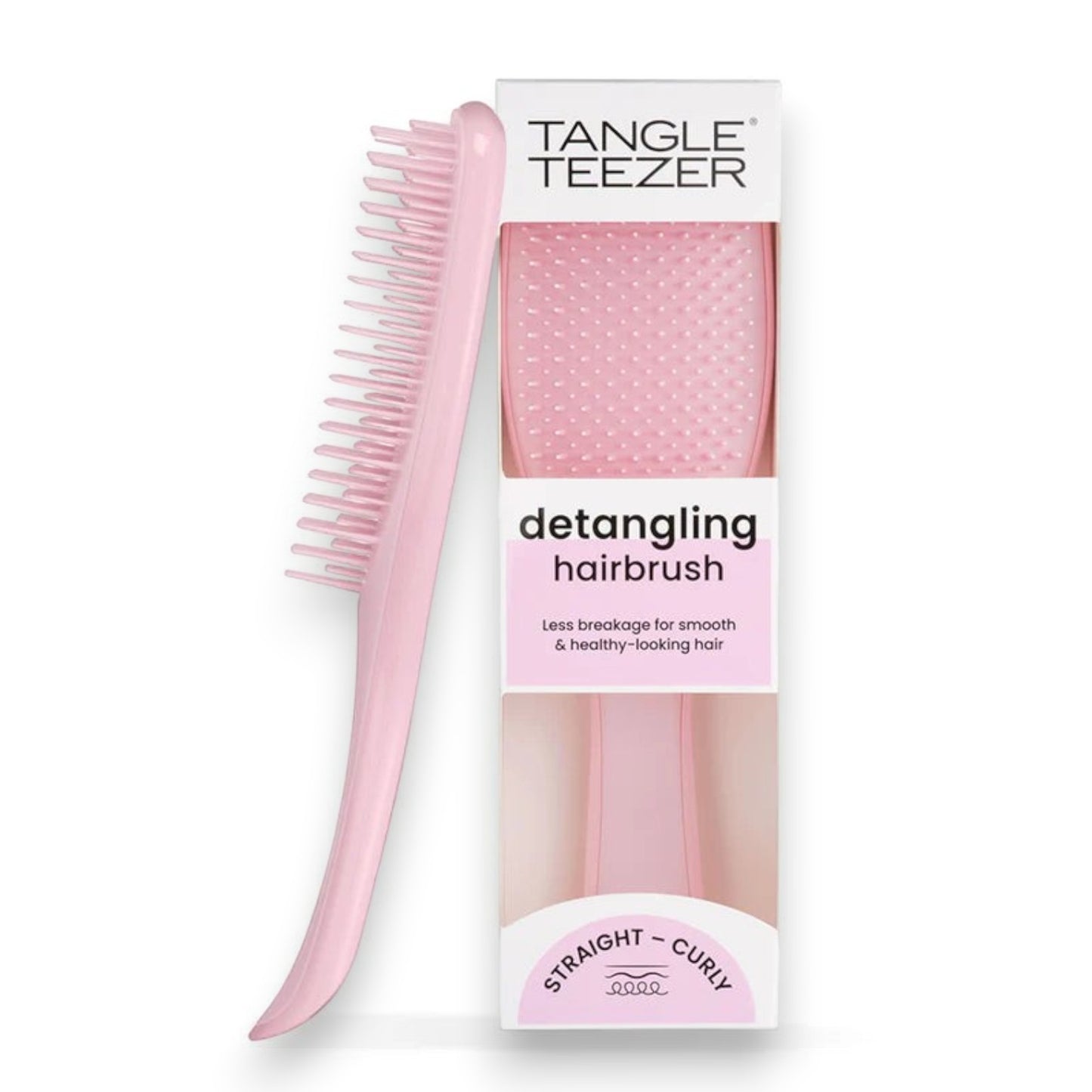 Said Salem Tangle Teezer Millennial Pink wet detangler hairbrush with ergonomic handle in original retail packaging