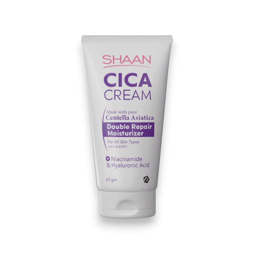 Said Salem Shaan CICA Cream 60ml moisturizer with Centella Asiatica, Niacinamide, and Hyaluronic Acid for skin repair.