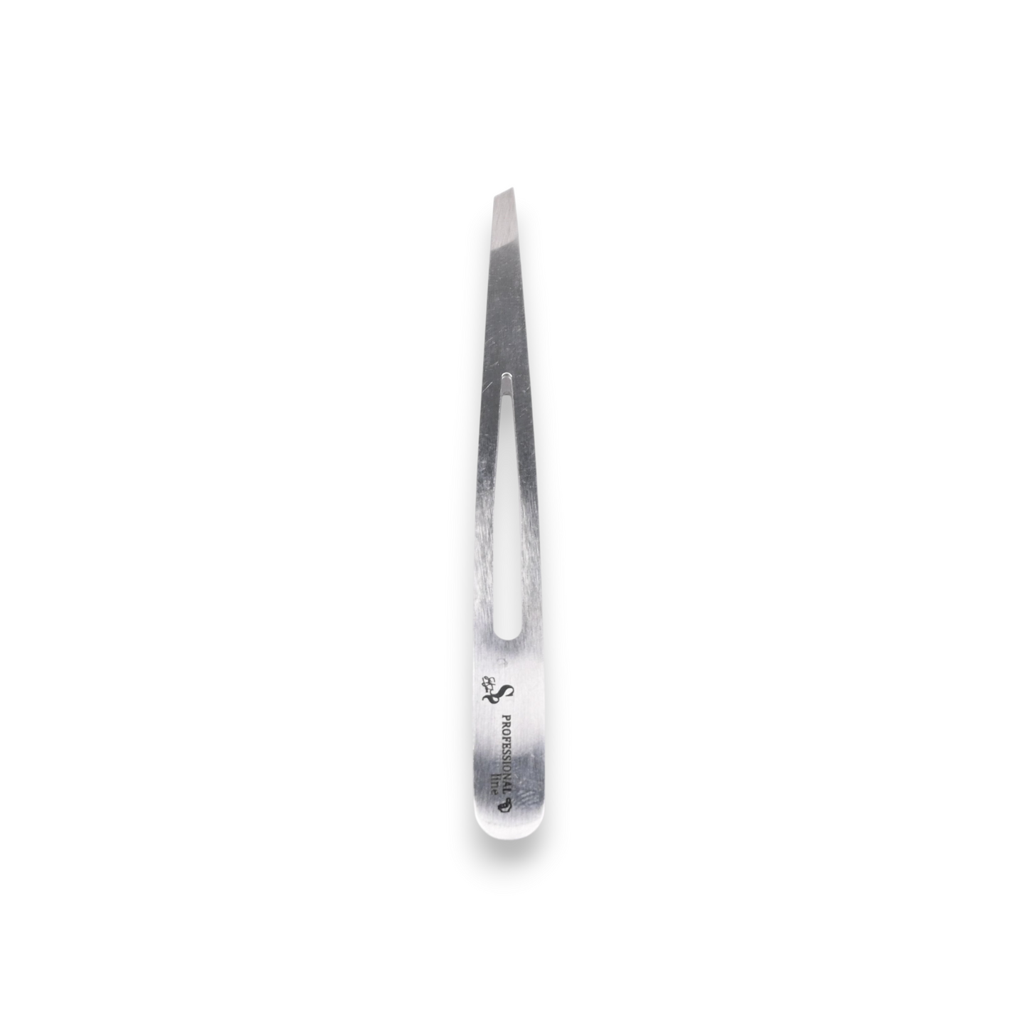 Said Salem professional stainless steel slanted tip tweezers for precise eyebrow grooming and hair removal.