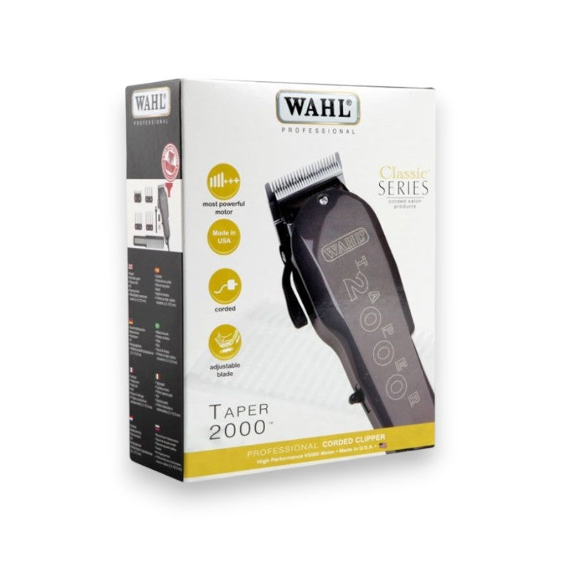 Said Salem WAHL Taper 2000 professional corded hair clipper in its original retail packaging box