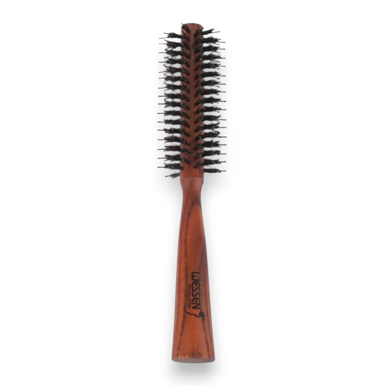 Said Salem Wessen large wooden round hairdryer brush with fine bristles for detangling thick hair