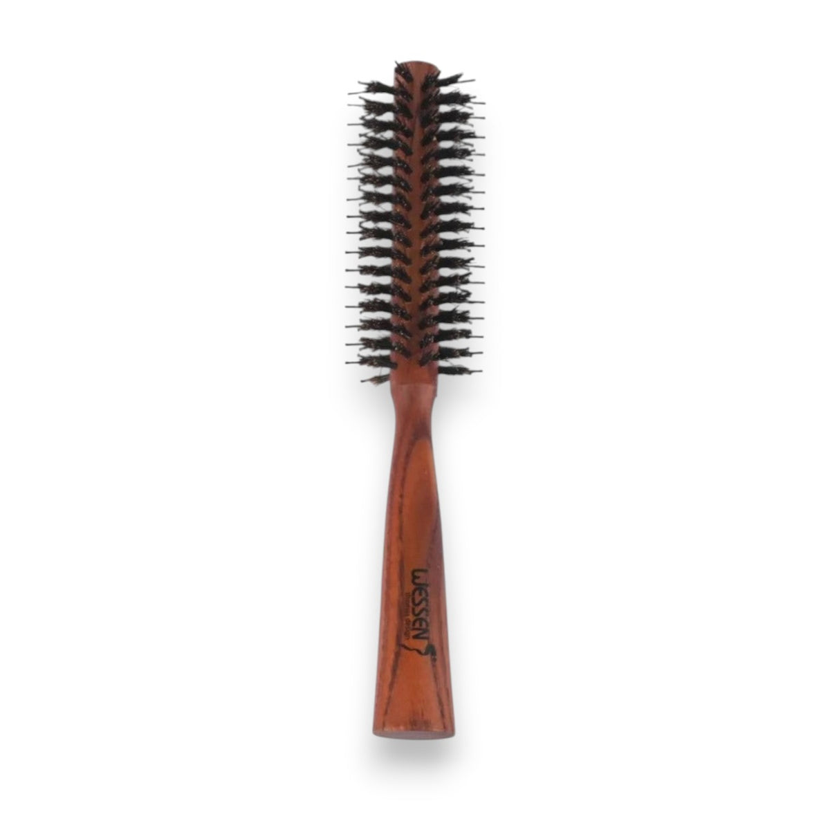 Said Salem Wessen small wooden round hairdryer brush for precision styling and detangling on all hair types
