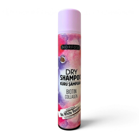 Said Salem Morfose extra volumizing dry shampoo for dark hair with biotin and collagen in a vibrant purple spray can