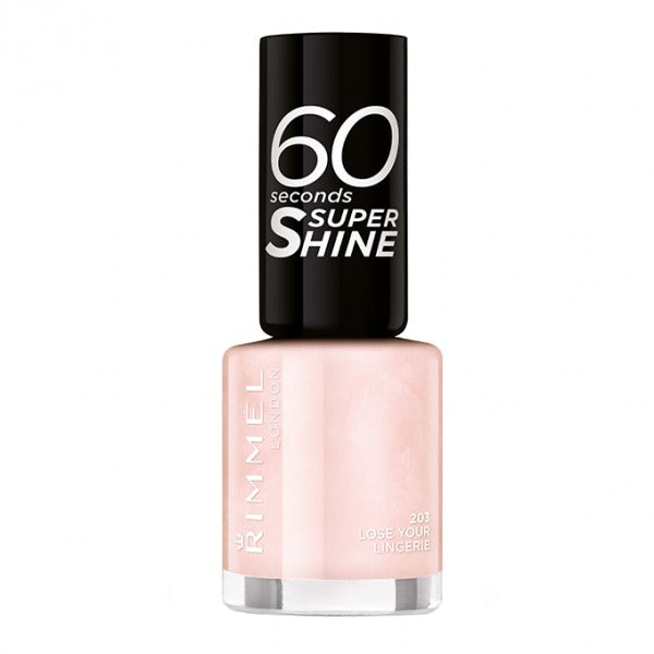 Rimmel London 60 Seconds Super Shine Nail Polish (Shade 203 - Lose Your Lingerie)