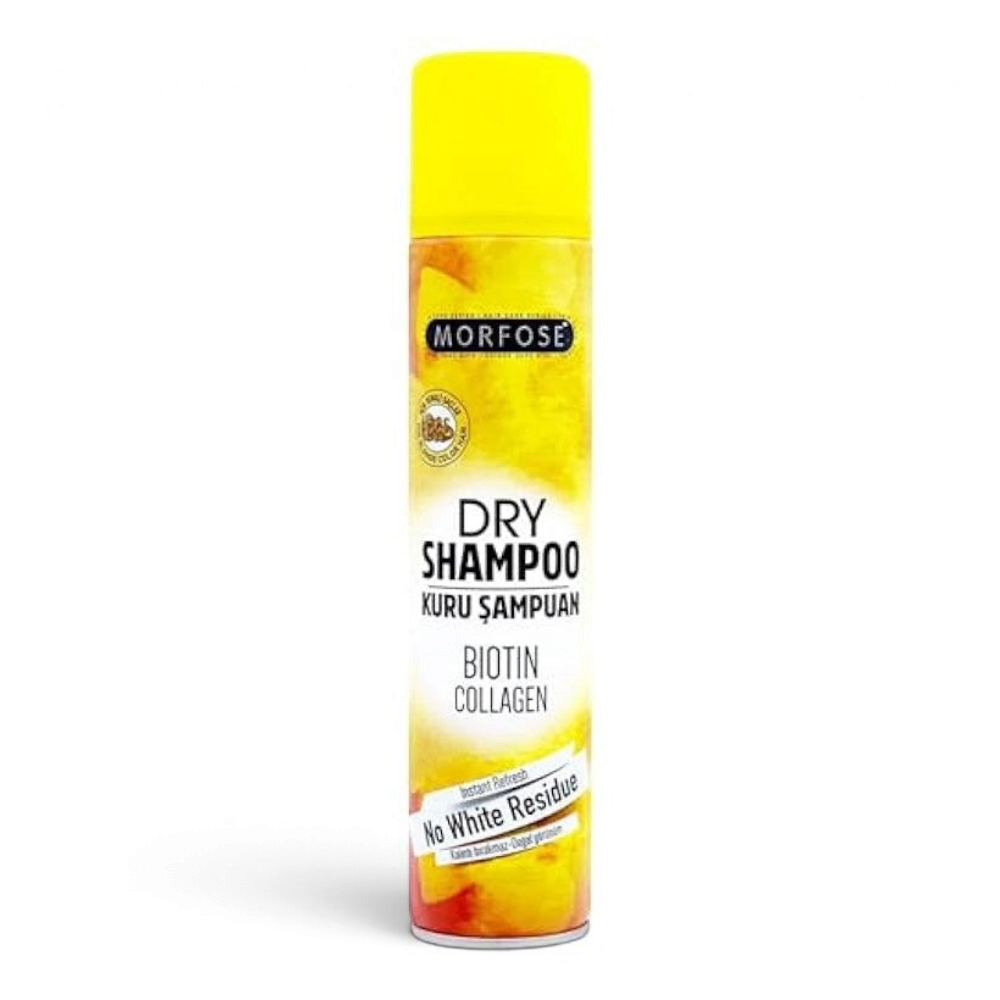 Said Salem Morfose dry shampoo for blonde hair with biotin and collagen in a 200ml yellow spray bottle