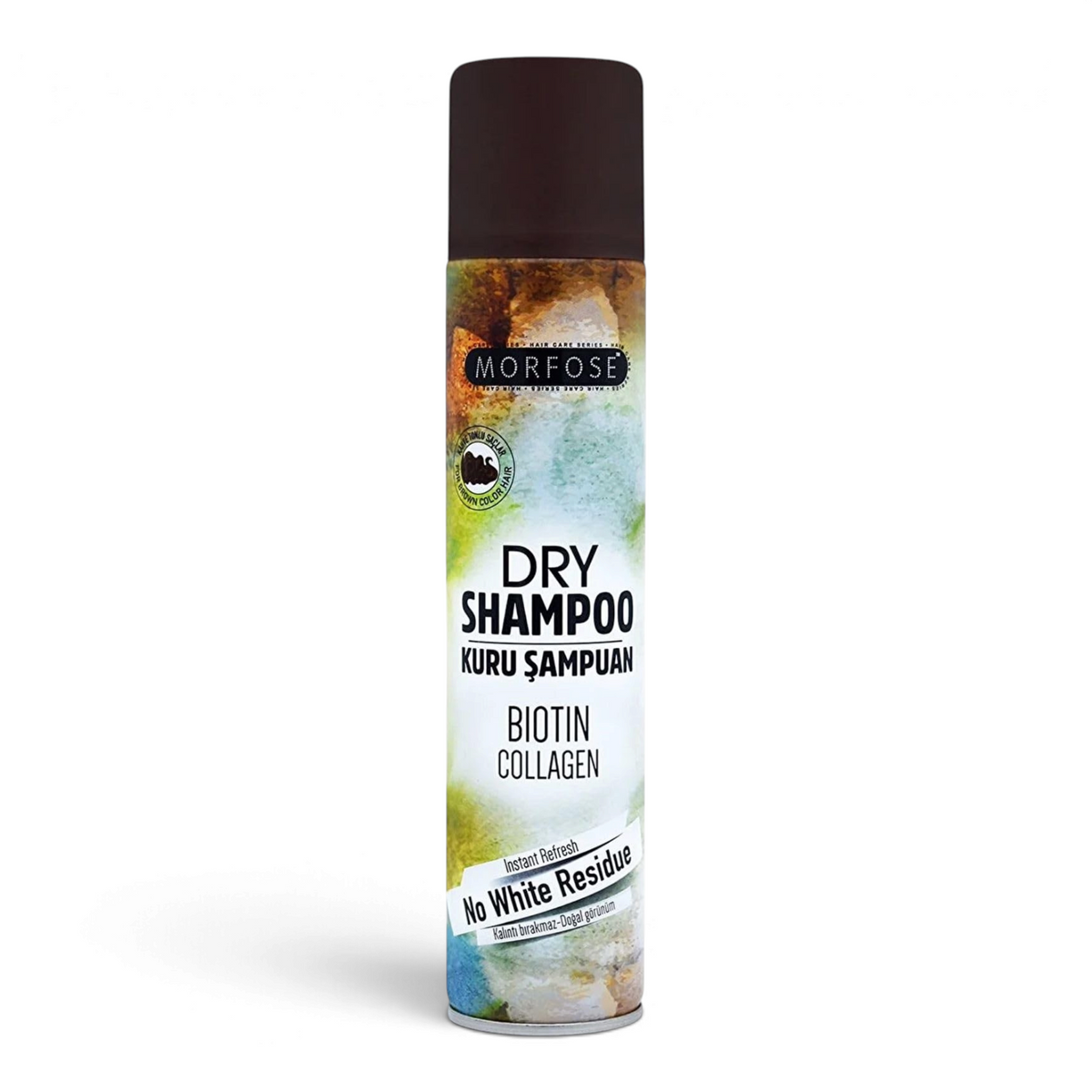 Said Salem Morfose brown dry shampoo spray with biotin and collagen for instant hair volume and no white residue