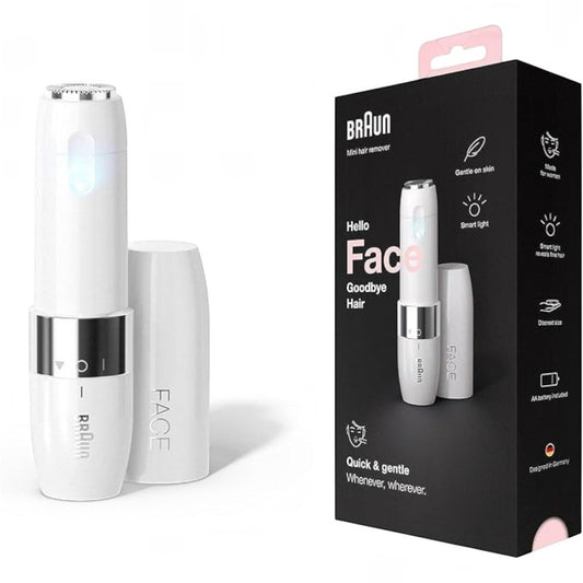 Braun Face Mini hair remover FS1000 with Smartlight - White