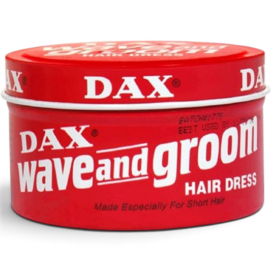 Said Salem Dax Wave and Groom hair dress in a red round tin for strong hold and styling short hair