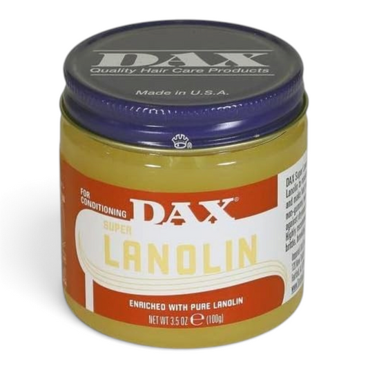 Said Salem Dax Super Lanolin hair conditioning pomade in a 100g jar for moisture and hold