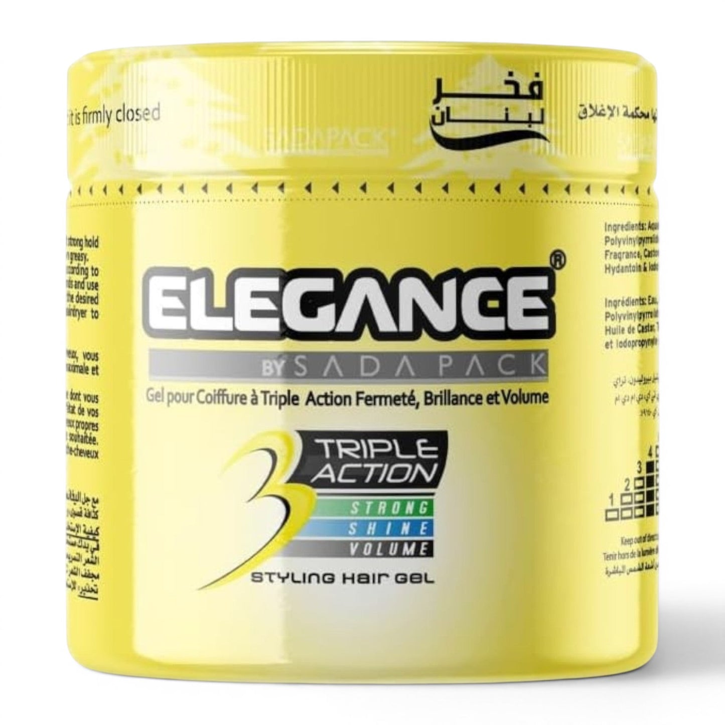 Elegance Triple Action Hair Gel Military 500ml