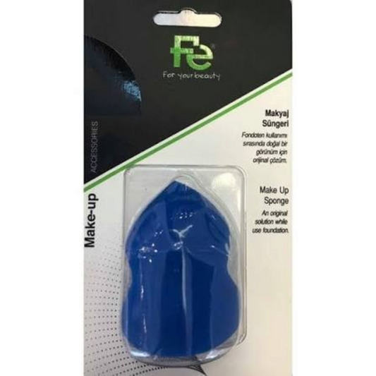 Said Salem Fe Contour Makeup Sponge in blue, a precision beauty tool for seamless foundation and concealer blending.