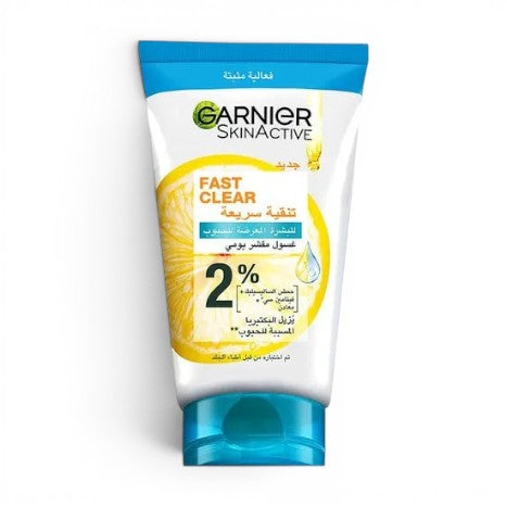 Garnie Fast Clear 3-in-1 Face Wash, For Acne Prone Skin, with Salicylic Acid and Vitamin C,150ml