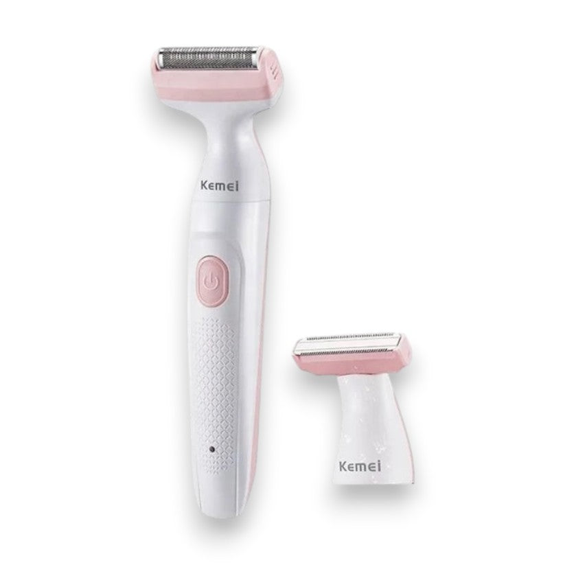 Kemei Professional 2 in 1 Body Trimmer IPX5 KM-133 - White/Pink
