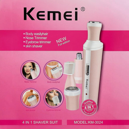 Kemei KM-3024 Multi-usage 4in1 Hair Remover wet & dry for Women
