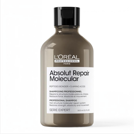 Said Salem L’Oréal Professionnel Absolut Repair Molecular shampoo bottle for professional hair structure repair
