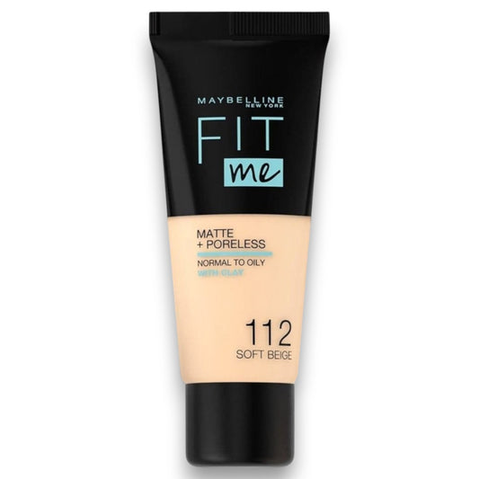 Maybelline New York Fit Me Matte + Poreless – 112 Soft Beige