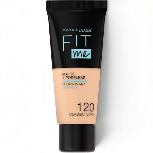 Maybelline New York Fit Me Matte + Poreless – 120 Classic Ivory