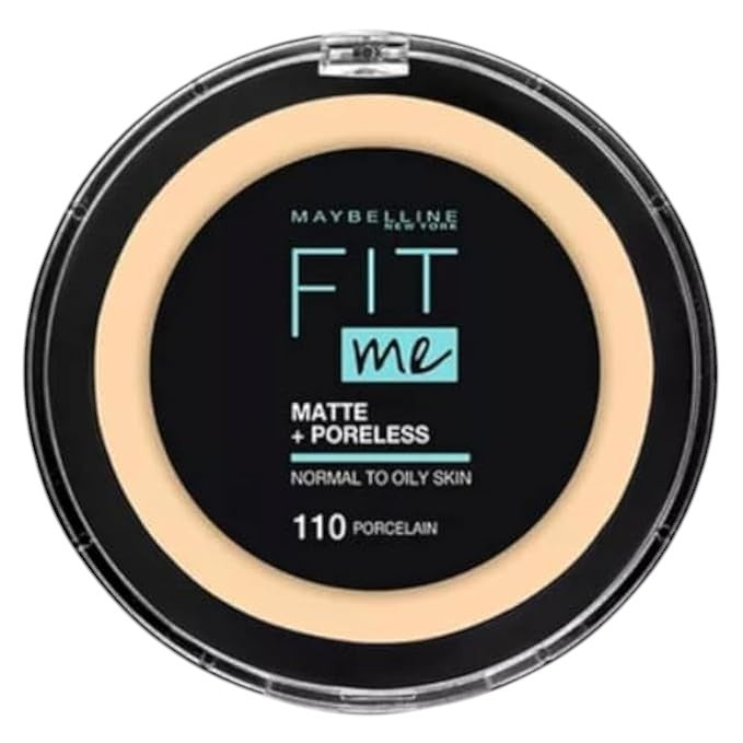 Maybelline New York Fit Me Matte and Poreless Compact Face Powder - 110, Porcelain
