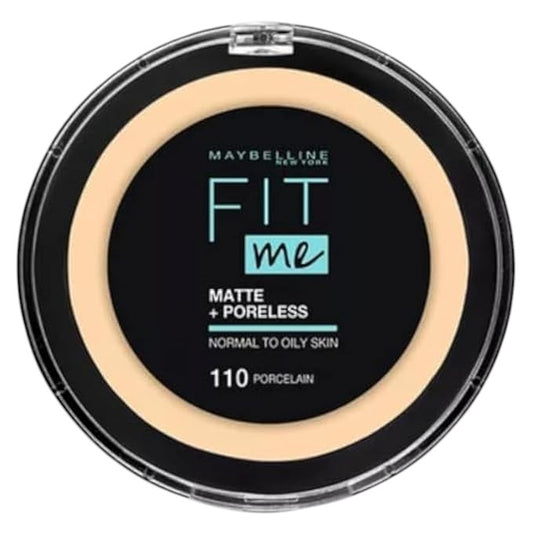 Maybelline New York Fit Me Matte and Poreless Compact Face Powder - 110, Porcelain