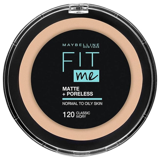 Maybelline New York Fit Me Matte and Poreless Compact Face Powder - 120, Classic Ivory