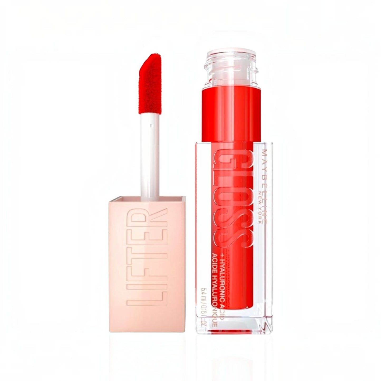 Maybelline New York LIFTER GLOSS WITH HYALURONIC ACID, HYDRATING LIP GLOSS, HIGH SHINE, MOISTURIZING, 023 sweet heart
