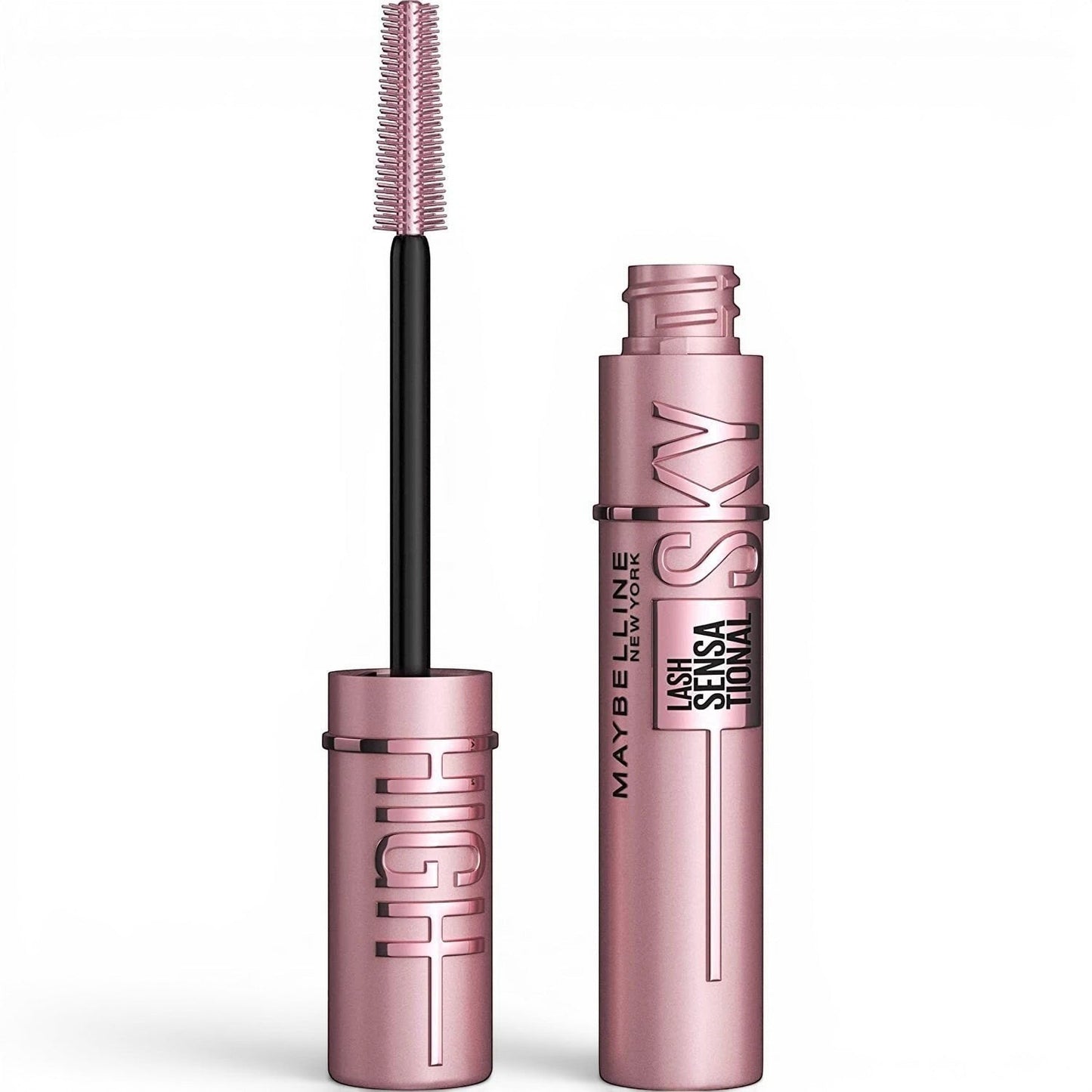 Maybelline SkyHigh Washable Mascara Makeup Volumizing Lengthening Blackest Black