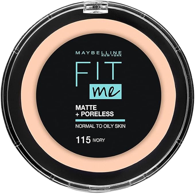 Maybelline New York Fit Me Matte and Poreless Compact Face Powder - 115, Ivory