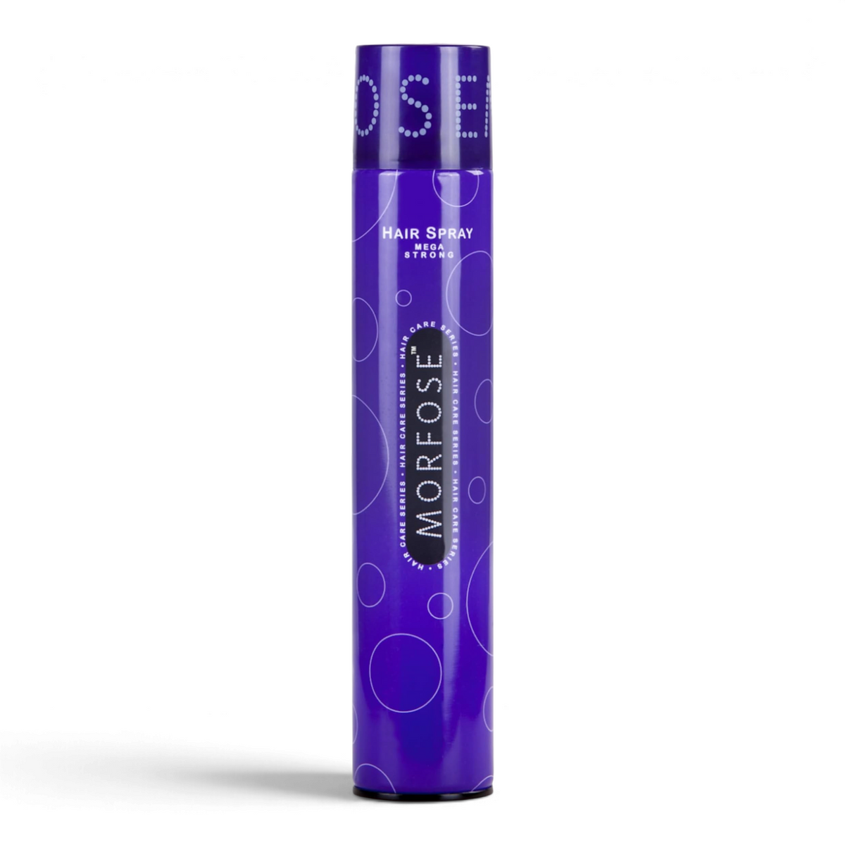 Said Salem Morfose Mega Strong hair spray in a 400ml purple canister for long-lasting professional hold
