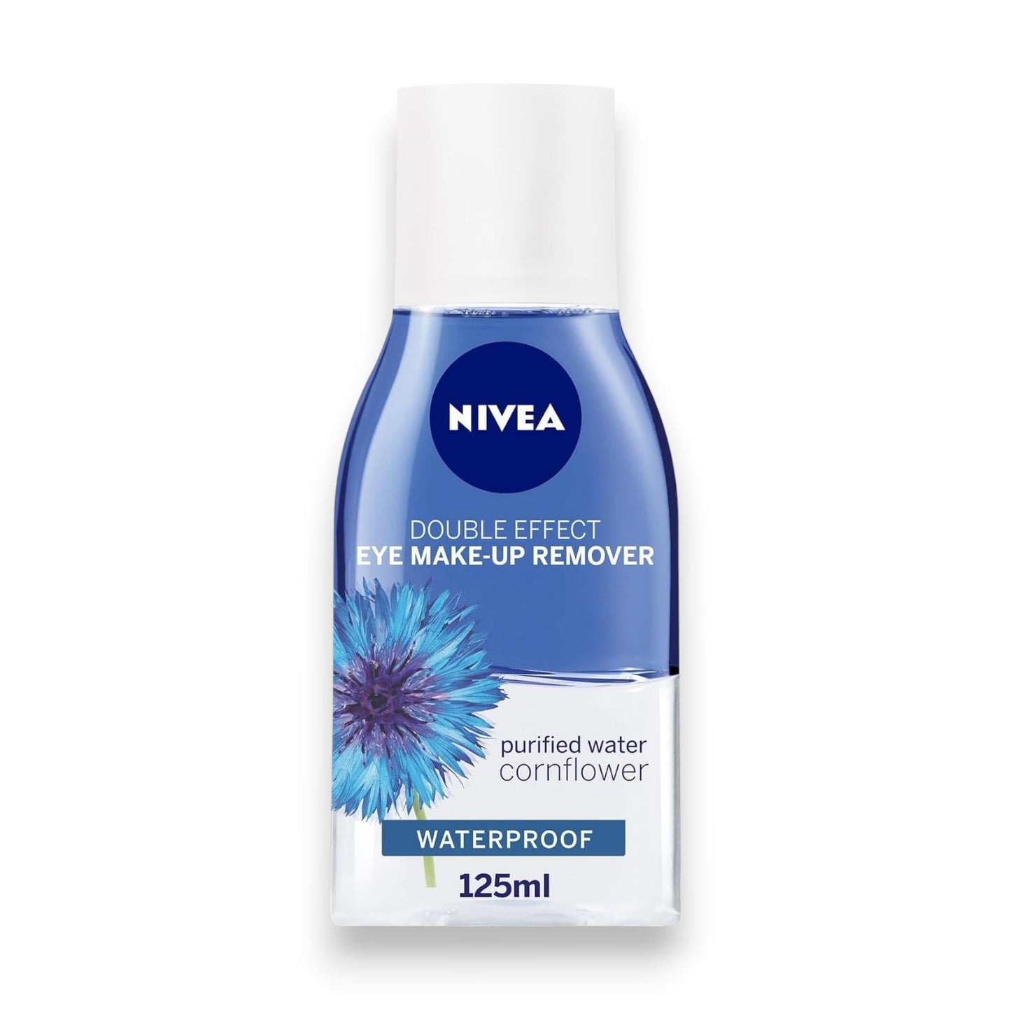 NIVEA Eye Makeup Remover, Double Effect Sensitive Lashes Protection, 125ml