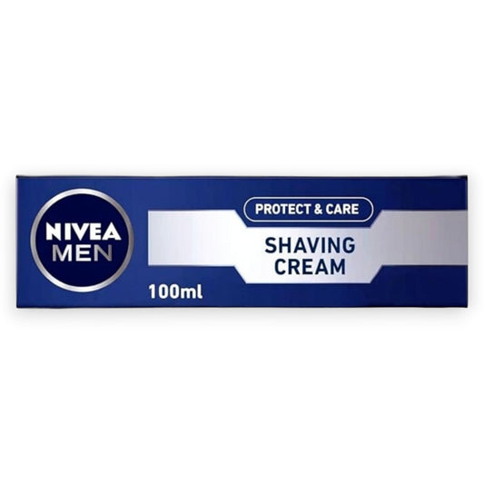 NIVEA MEN Protect & Care Shaving Cream, Aloe Vera, 100ml