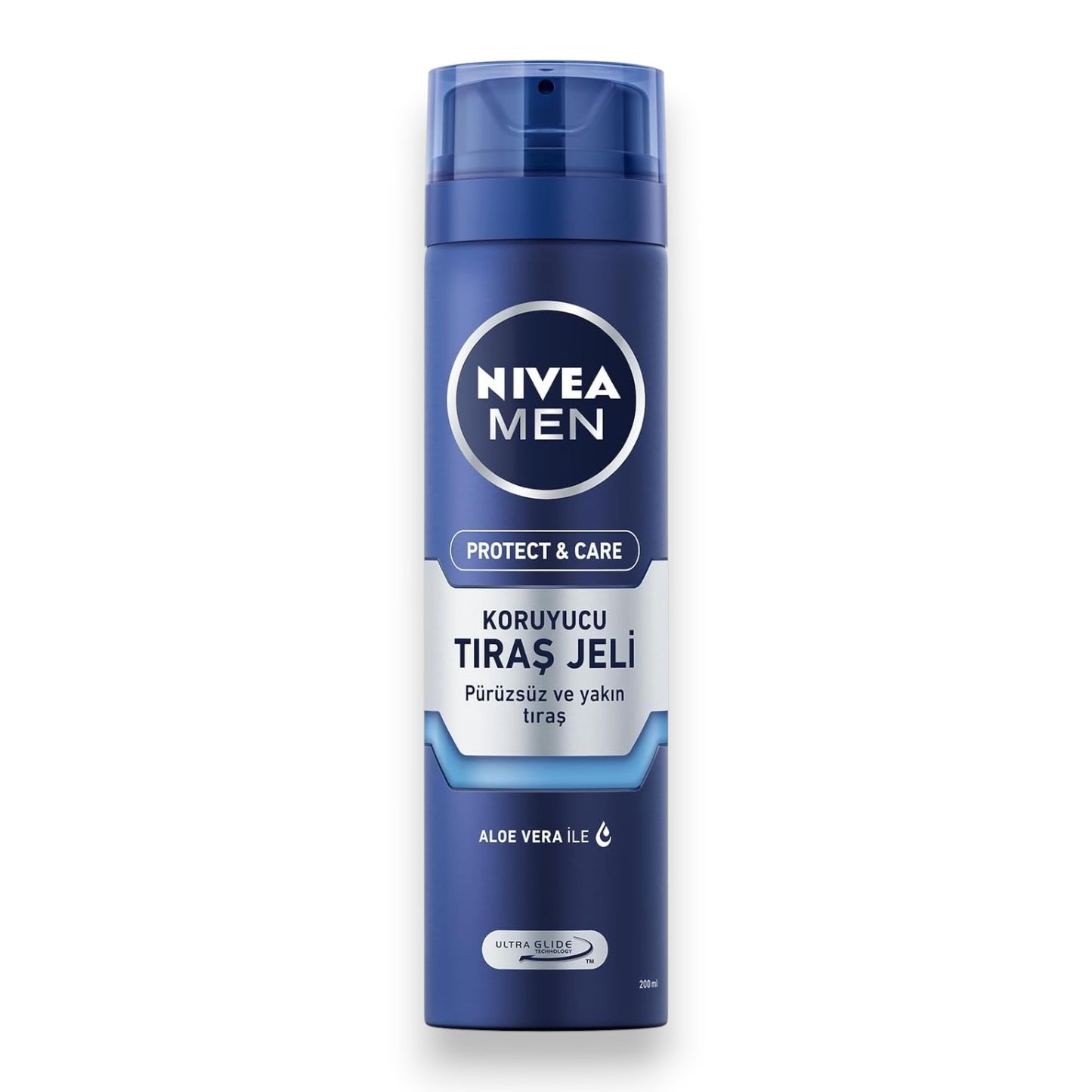 NIVEA MEN Shaving Gel, Protect & Care Aloe Vera, 200ml
