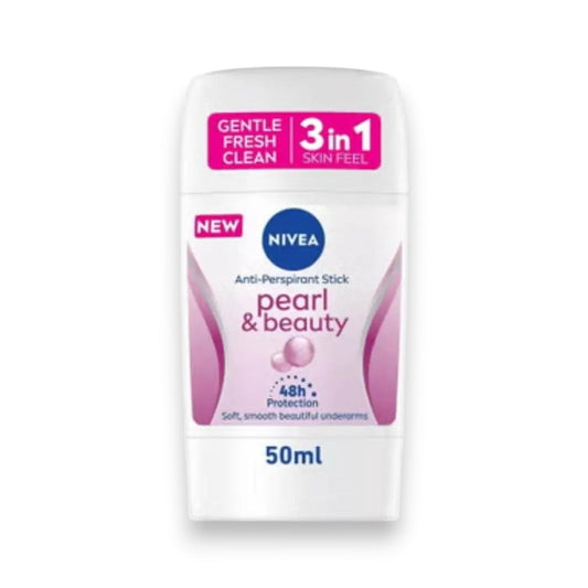 NIVEA Pearl & Beauty 48H Antiperspirant Stick Deodorant for Women - 50ml