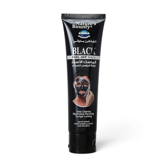 Said Salem Nature's Bounty black peel-off mask in a 100ml tube for deep cleansing and blackhead removal.